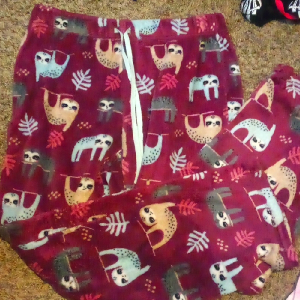 Purple sloths PJ pants